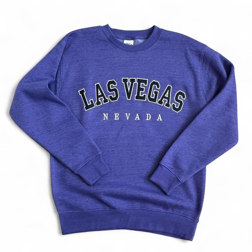Purple Las Vegas Crewneck Sweatshirt M NWT